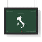 Personalized Italy Map Framed Poster | Italian Heritage Name & Hometown Wall Art - Proud & Loyal