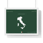 Personalized Italy Map Framed Poster | Italian Heritage Name & Hometown Wall Art - Proud & Loyal