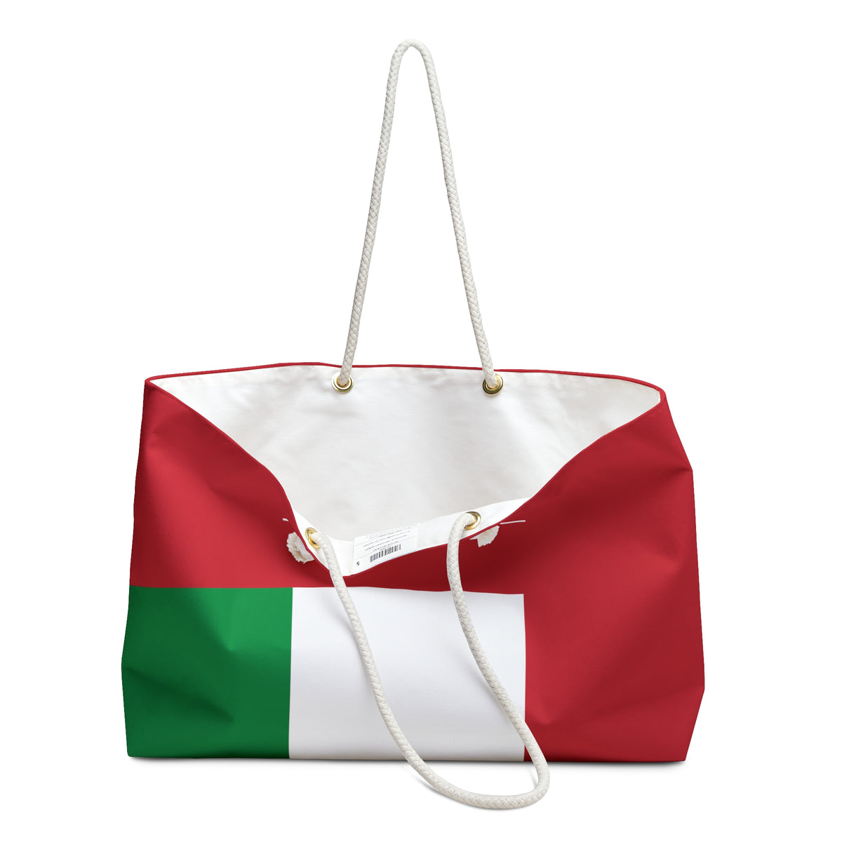 Personalized Italy Weekender Bag, Italian Flag Travel Bag, Custom Name Heritage Tote, European Vacation Overnight Bag - Proud & Loyal