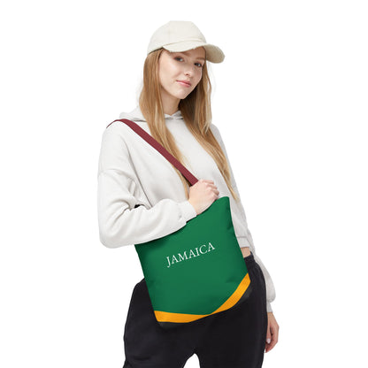 Personalized Jamaica Flag Tote Bag, Custom Name Jamaican Heritage Bag, Jamaica Travel Beach Tote, Jamaican Pride Gift - Proud & Loyal