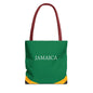 Personalized Jamaica Flag Tote Bag, Custom Name Jamaican Heritage Bag, Jamaica Travel Beach Tote, Jamaican Pride Gift - Proud & Loyal