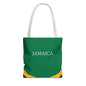 Personalized Jamaica Flag Tote Bag, Custom Name Jamaican Heritage Bag, Jamaica Travel Beach Tote, Jamaican Pride Gift - Proud & Loyal