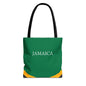 Personalized Jamaica Flag Tote Bag, Custom Name Jamaican Heritage Bag, Jamaica Travel Beach Tote, Jamaican Pride Gift - Proud & Loyal