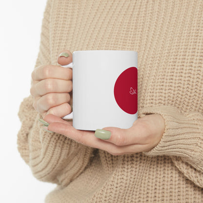 Personalized Japan Flag Coffee Cup | Red Dot Minimalist Mug | Ceramic Mug, New Citizen, Naturalization Gift, Heritage Gift - Proud & Loyal