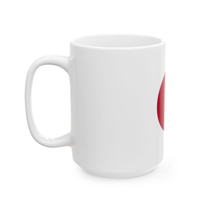 Personalized Japan Flag Coffee Cup | Red Dot Minimalist Mug | Ceramic Mug, New Citizen, Naturalization Gift, Heritage Gift - Proud & Loyal