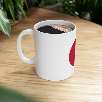 Personalized Japan Flag Coffee Cup | Red Dot Minimalist Mug | Ceramic Mug, New Citizen, Naturalization Gift, Heritage Gift - Proud & Loyal
