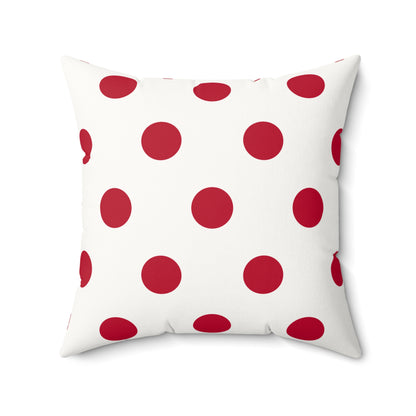 Personalized Japan Flag Red Polka Dot Pillow | Japanese Flag White Background Decorative Throw Pillow | Nippon Nihon Throw Pillow - Proud & Loyal