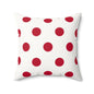 Personalized Japan Flag Red Polka Dot Pillow | Japanese Flag White Background Decorative Throw Pillow | Nippon Nihon Throw Pillow - Proud & Loyal