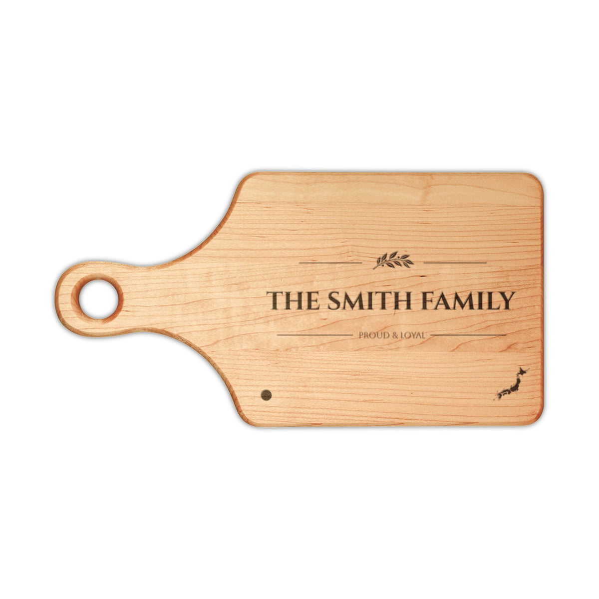Personalized Japanese Heritage Cutting Board | Engraved Japan Family Name Board - Proud & Loyal