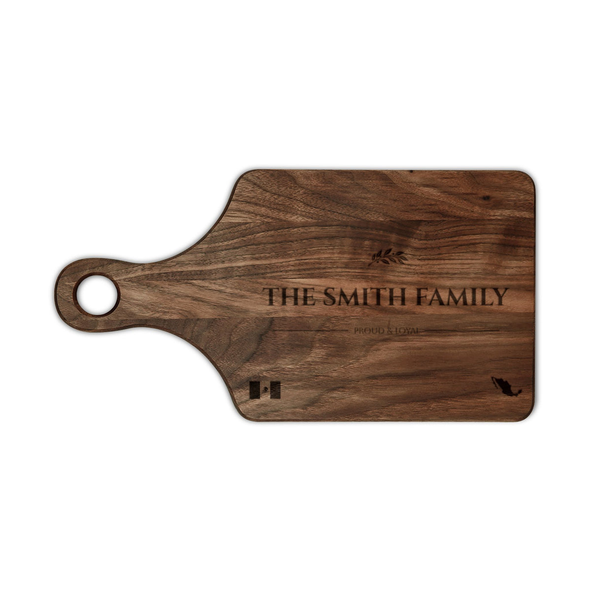 Personalized Mexican Cutting Board – Family Name Gift | Proud & Loyal - Proud & Loyal