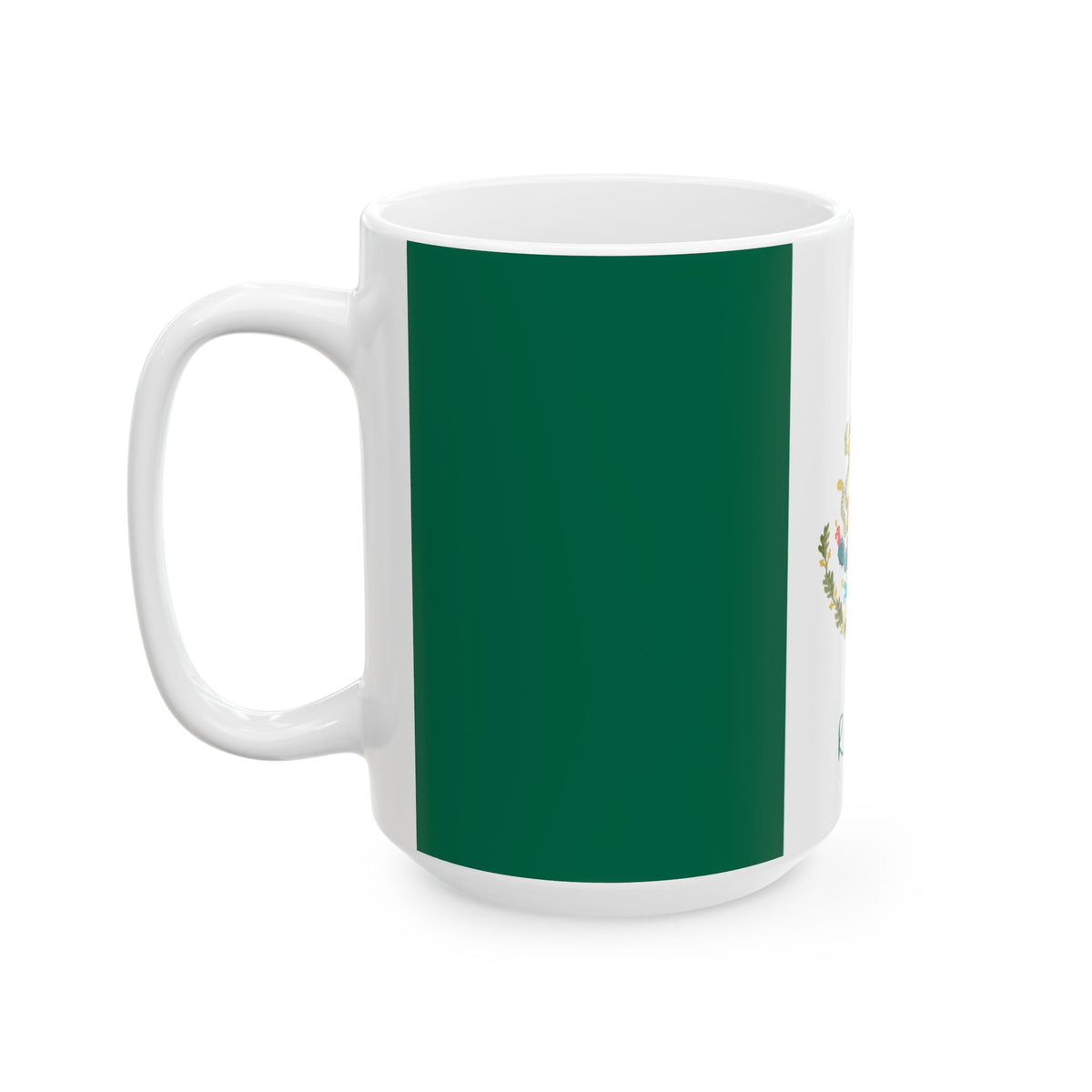 Personalized Mexican Flag Emblem Ceramic Mug | Mexico Coat of Arms Coffee Cup, New Citizen, Naturalization Gift, Heritage Gift - Proud & Loyal