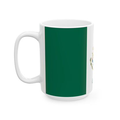 Personalized Mexican Flag Emblem Ceramic Mug | Mexico Coat of Arms Coffee Cup, New Citizen, Naturalization Gift, Heritage Gift - Proud & Loyal