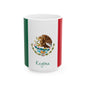 Personalized Mexican Flag Emblem Ceramic Mug | Mexico Coat of Arms Coffee Cup, New Citizen, Naturalization Gift, Heritage Gift - Proud & Loyal