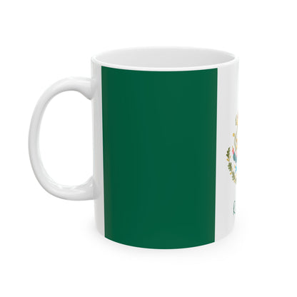 Personalized Mexican Flag Emblem Ceramic Mug | Mexico Coat of Arms Coffee Cup, New Citizen, Naturalization Gift, Heritage Gift - Proud & Loyal