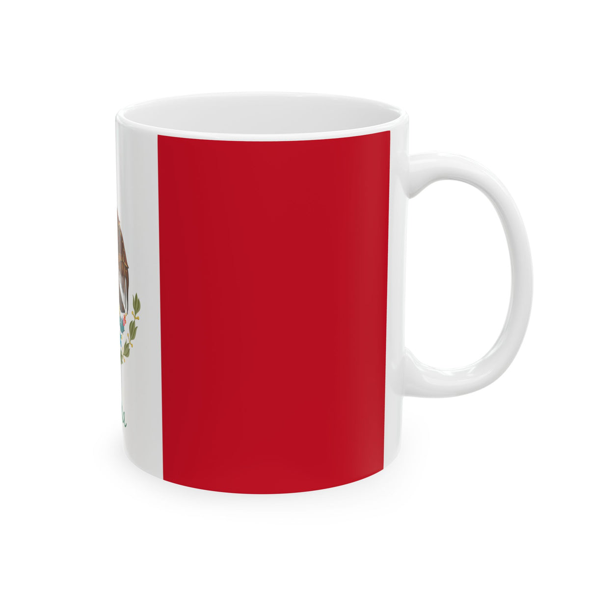 Personalized Mexican Flag Emblem Ceramic Mug | Mexico Coat of Arms Coffee Cup, New Citizen, Naturalization Gift, Heritage Gift - Proud & Loyal