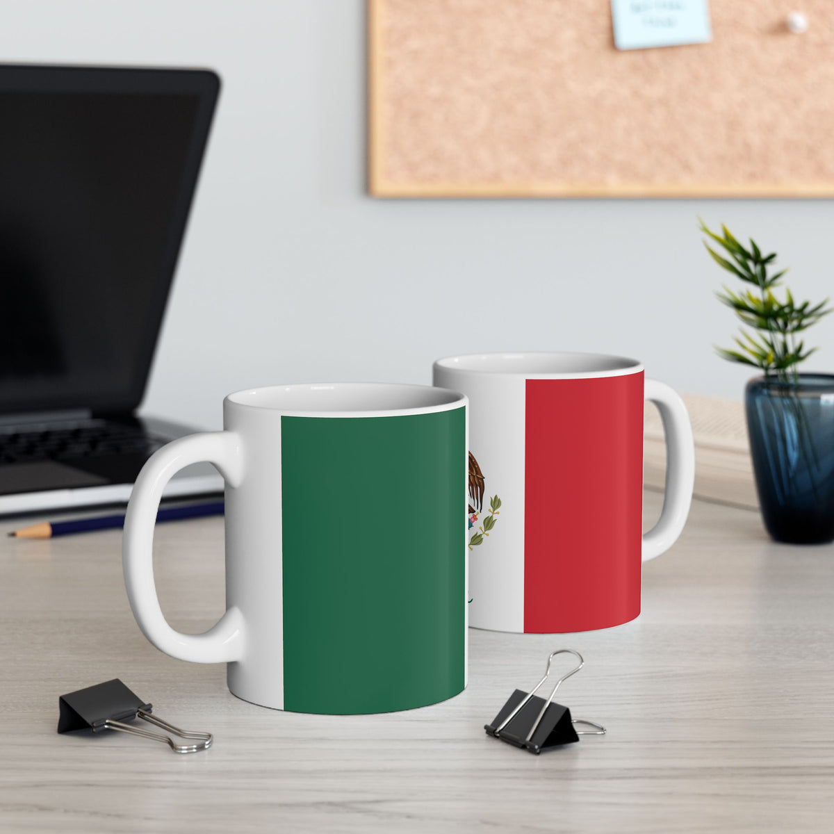 Personalized Mexican Flag Emblem Ceramic Mug | Mexico Coat of Arms Coffee Cup, New Citizen, Naturalization Gift, Heritage Gift - Proud & Loyal