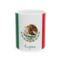 Personalized Mexican Flag Emblem Ceramic Mug | Mexico Coat of Arms Coffee Cup, New Citizen, Naturalization Gift, Heritage Gift - Proud & Loyal