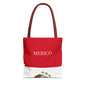 Personalized Mexico Flag Tote Bag, Custom Name Mexican Heritage Bag, Mexico Travel Beach Tote, Mexican Pride Gift - Proud & Loyal