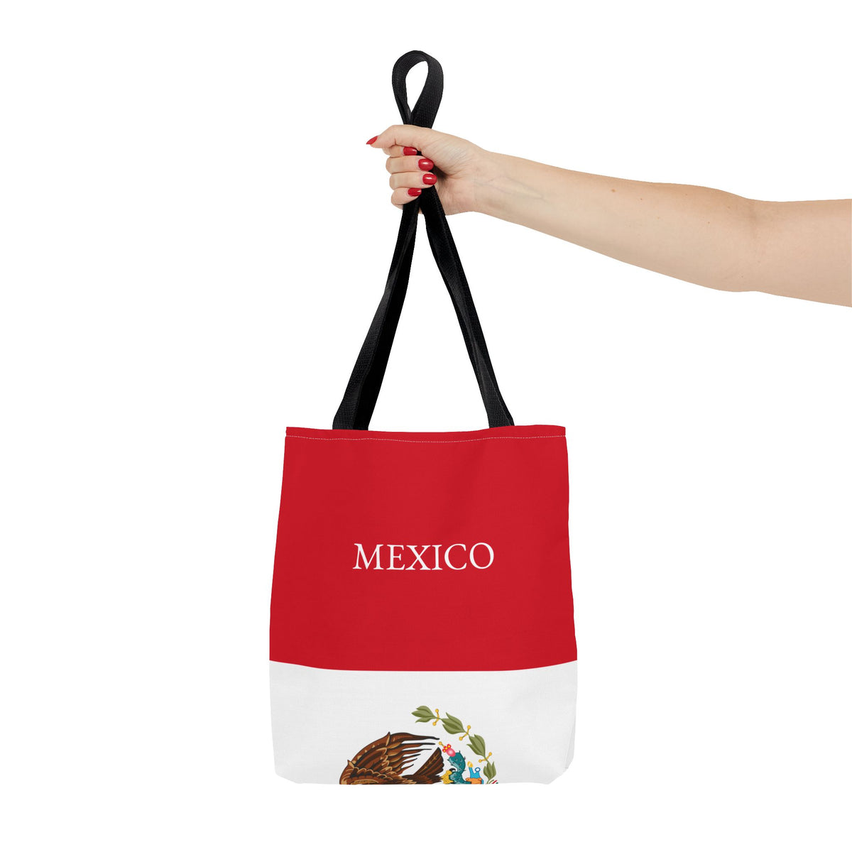 Personalized Mexico Flag Tote Bag, Custom Name Mexican Heritage Bag, Mexico Travel Beach Tote, Mexican Pride Gift - Proud & Loyal
