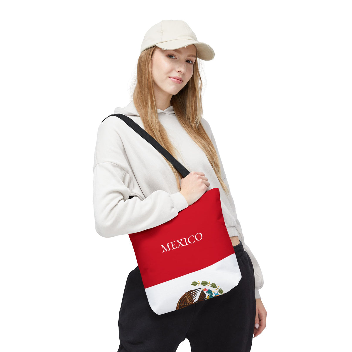 Personalized Mexico Flag Tote Bag, Custom Name Mexican Heritage Bag, Mexico Travel Beach Tote, Mexican Pride Gift - Proud & Loyal