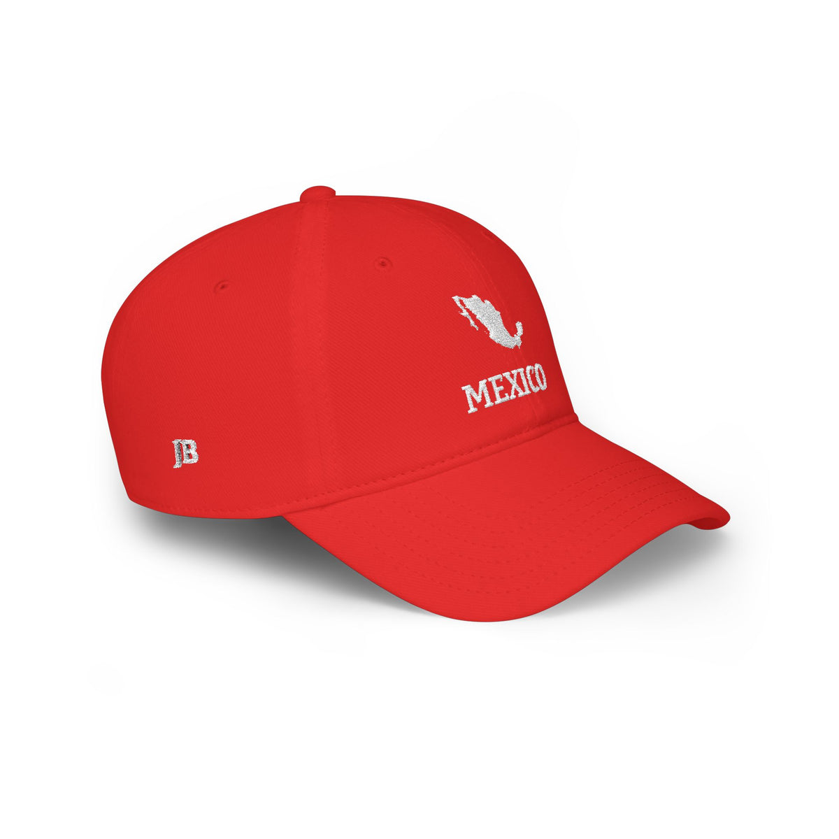 Personalized Mexico Heritage Hat, Mexican Flag Embroidered Cap, Custom Initials, Mexico Map Low Profile Hat, Mexican Gift, Country Shape - Proud & Loyal