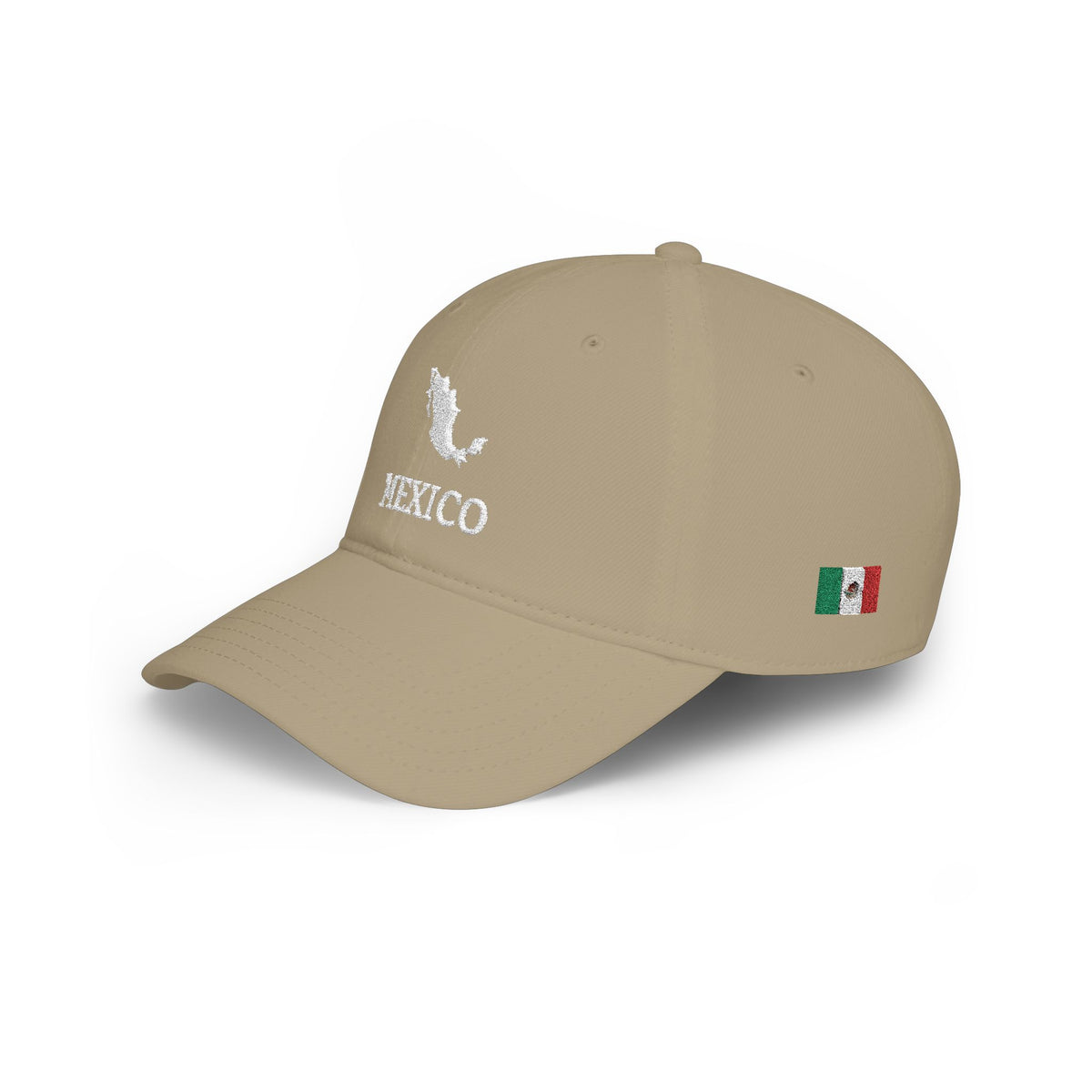 Personalized Mexico Heritage Hat, Mexican Flag Embroidered Cap, Custom Initials, Mexico Map Low Profile Hat, Mexican Gift, Country Shape - Proud & Loyal