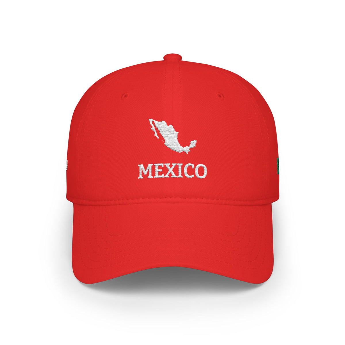 Personalized Mexico Heritage Hat, Mexican Flag Embroidered Cap, Custom Initials, Mexico Map Low Profile Hat, Mexican Gift, Country Shape - Proud & Loyal