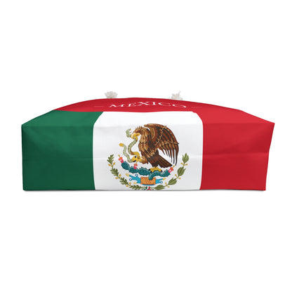 Personalized Mexico Weekender Bag, Mexican Flag Travel Bag, Custom Name Heritage Tote, Vacation Overnight Bag - Proud & Loyal