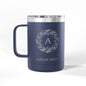 Personalized Name and Initials Monogram Wreath Coffee Mug, Australian Flag Tumbler 15oz - Proud & Loyal