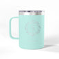 Personalized Name and Initials Monogram Wreath Coffee Mug, Japan Flag Nihon NipponTumbler 15oz - Proud & Loyal