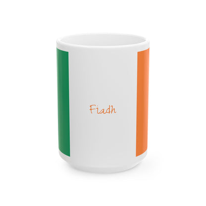 Personalized Name Ireland Flag Mug | Ceramic Cup, New Citizen, Naturalization Gift, Heritage Gift - Proud & Loyal