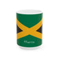 Personalized Name Jamaica Flag Mug | Ceramic Coffee Cup, New Citizen, Naturalization Gift, Heritage Gift - Proud & Loyal