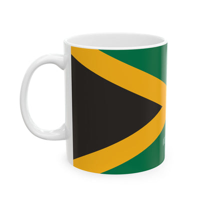 Personalized Name Jamaica Flag Mug | Ceramic Coffee Cup, New Citizen, Naturalization Gift, Heritage Gift - Proud & Loyal