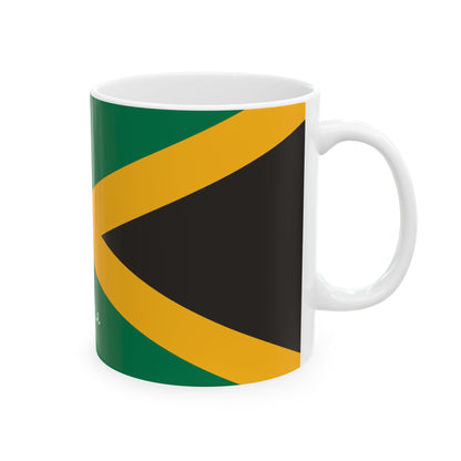 Personalized Name Jamaica Flag Mug | Ceramic Coffee Cup, New Citizen, Naturalization Gift, Heritage Gift - Proud & Loyal