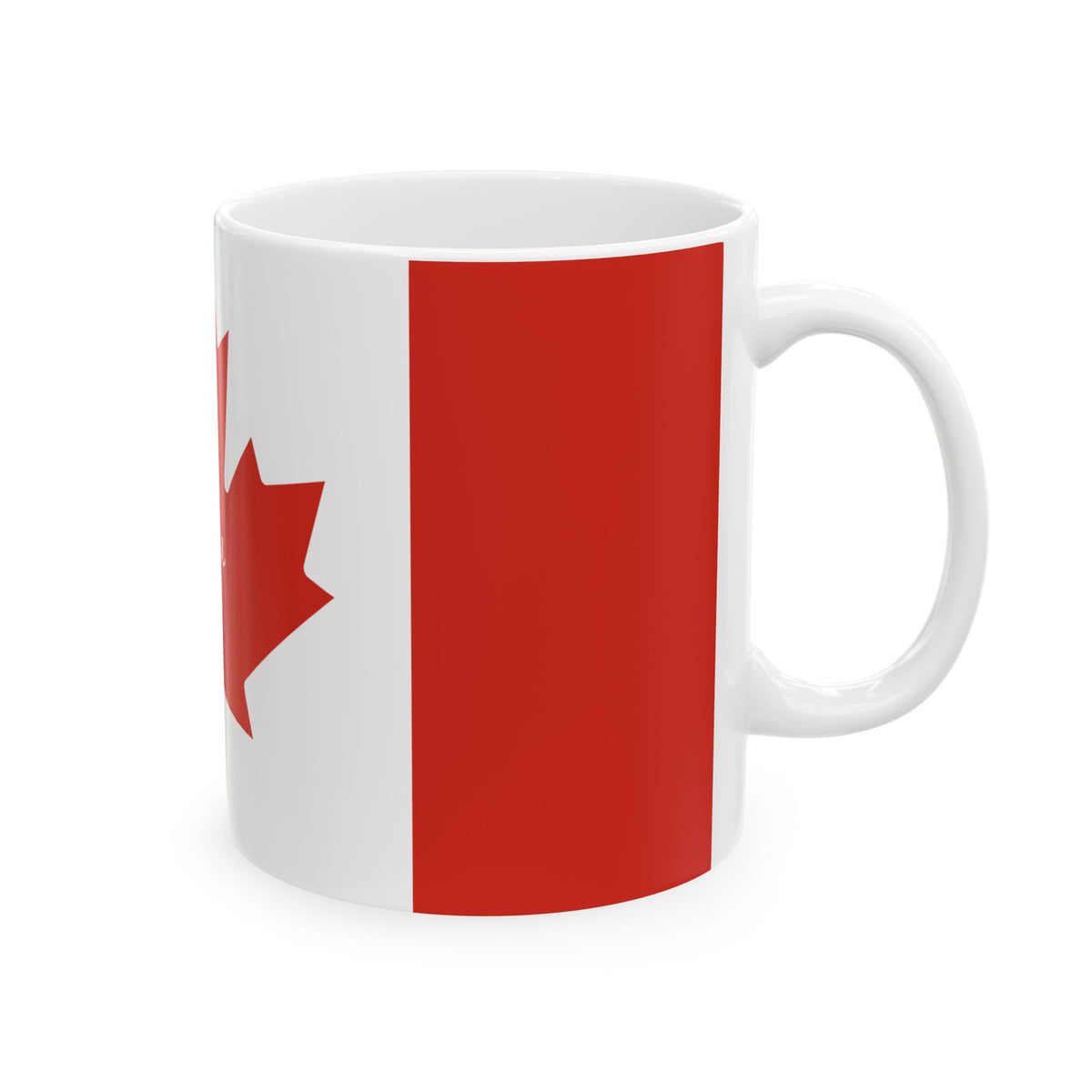 Personalized Name Red Maple Leaf Canada Flag Mug | Ceramic Coffee Cup, New Citizen, Naturalization Gift, Heritage Gift - Proud & Loyal