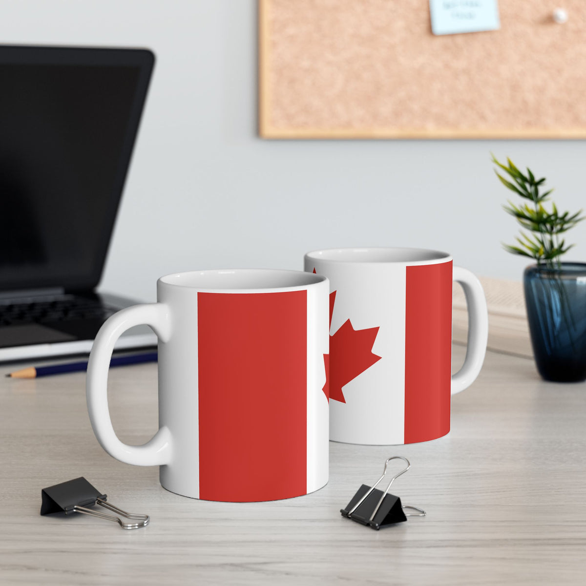 Personalized Name Red Maple Leaf Canada Flag Mug | Ceramic Coffee Cup, New Citizen, Naturalization Gift, Heritage Gift - Proud & Loyal