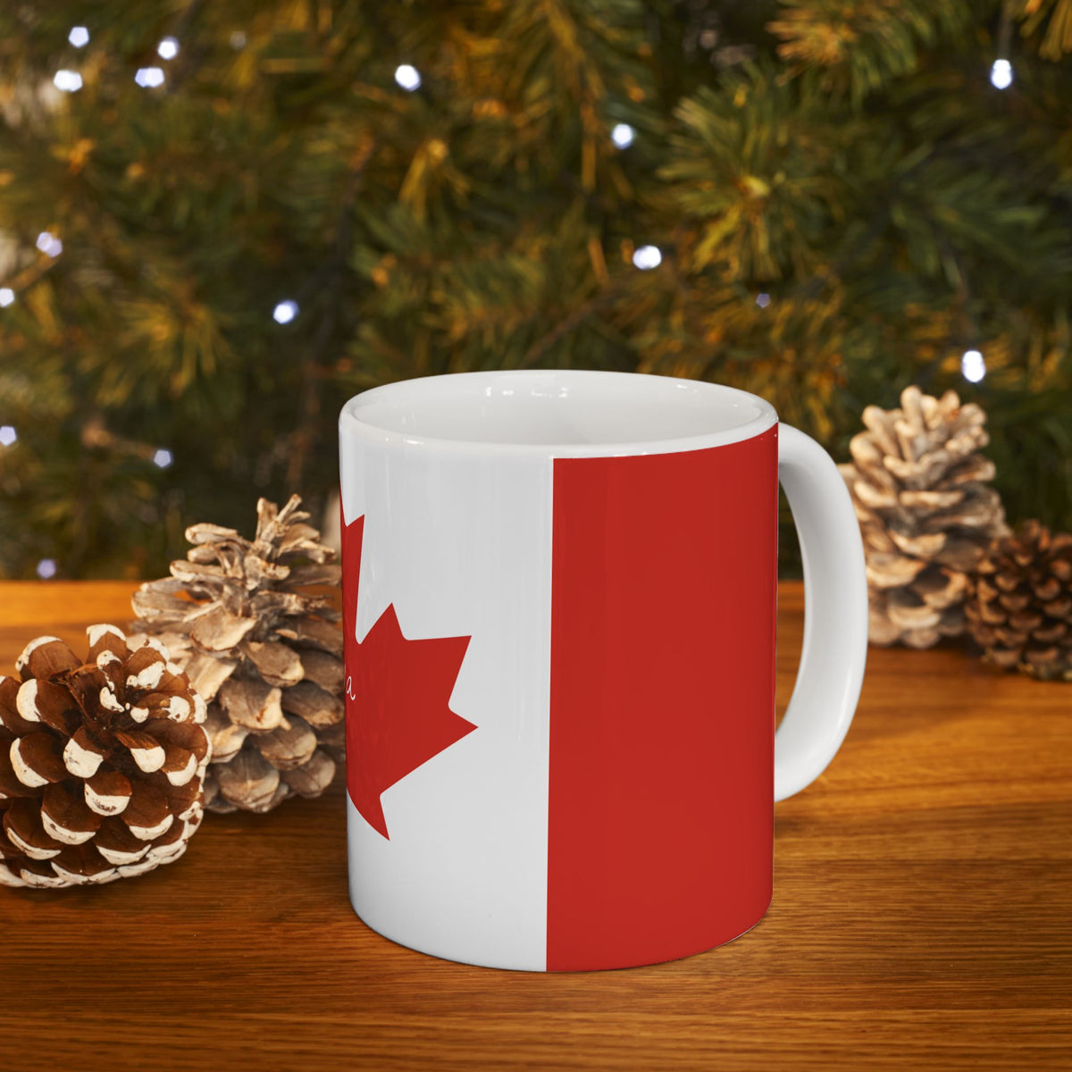 Personalized Name Red Maple Leaf Canada Flag Mug | Ceramic Coffee Cup, New Citizen, Naturalization Gift, Heritage Gift - Proud & Loyal