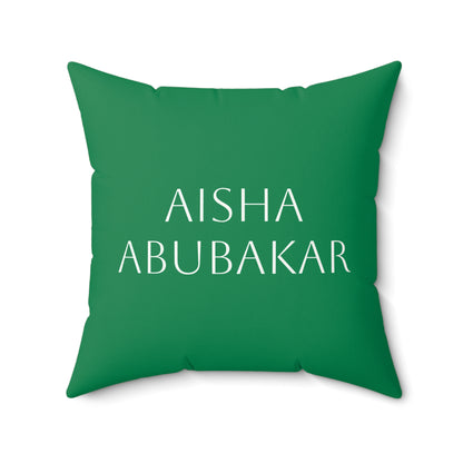 Personalized Nigeria Flag Green and White Vertical Stripes Pillow | Faux Suede Nigerian Throw Pillow | African Pillow | Heritage - Proud & Loyal