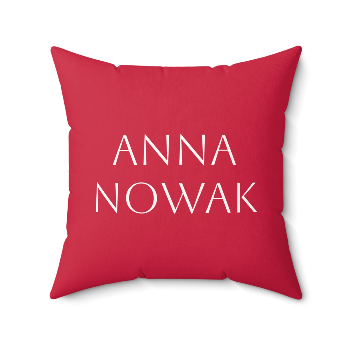 Personalized Poland Flag Red and White Striped Faux Suede Pillow | Nautical Holiday Decor - Proud & Loyal