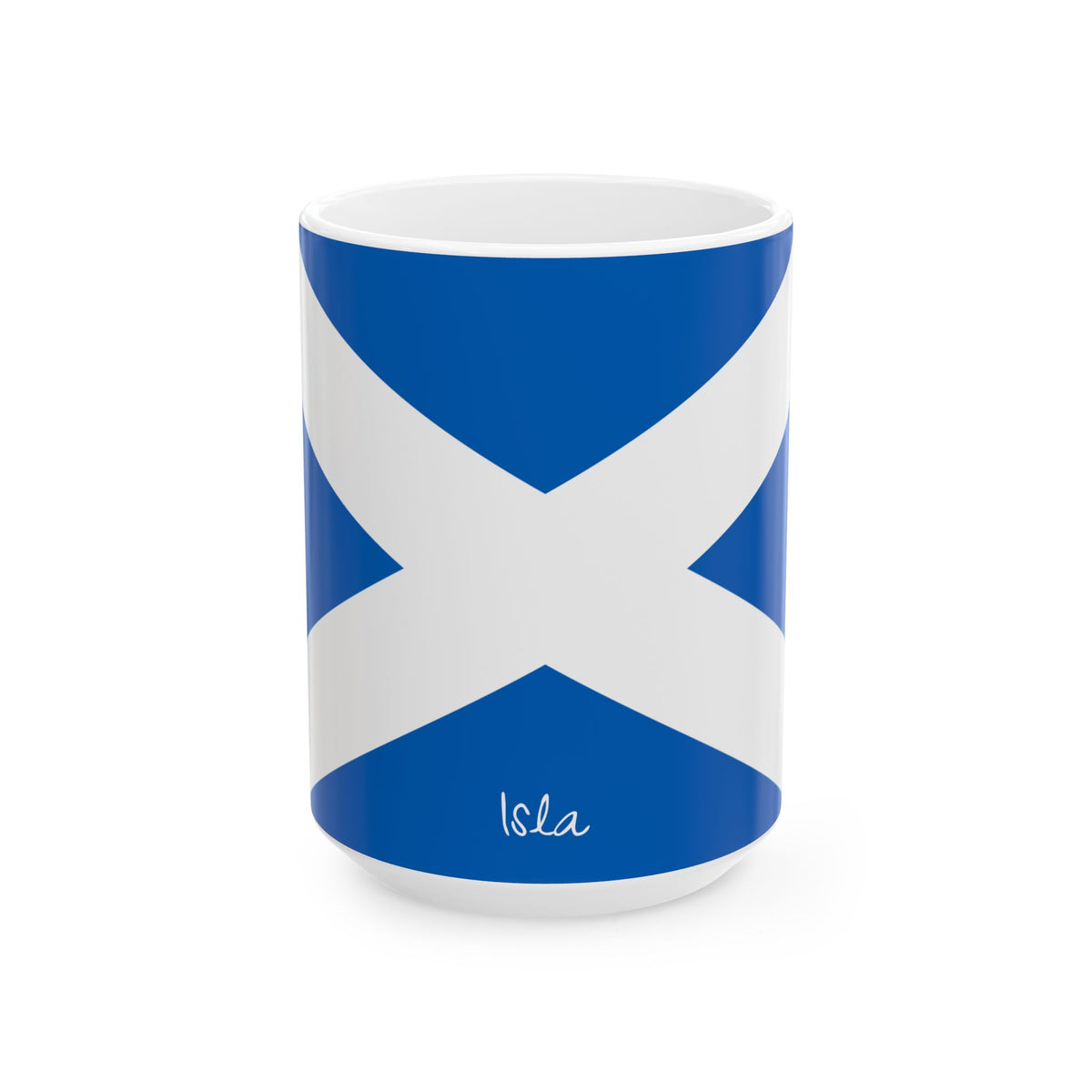 Personalized Scottish Saltire Flag Mug | Scotland Flag Ceramic Cup, New Citizen, Naturalization Gift, Heritage Gift - Proud & Loyal
