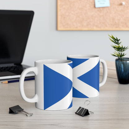 Personalized Scottish Saltire Flag Mug | Scotland Flag Ceramic Cup, New Citizen, Naturalization Gift, Heritage Gift - Proud & Loyal