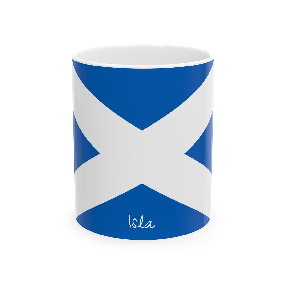 Personalized Scottish Saltire Flag Mug | Scotland Flag Ceramic Cup, New Citizen, Naturalization Gift, Heritage Gift - Proud & Loyal