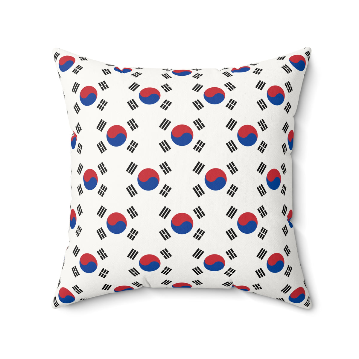 Personalized South Korea Flag Pillow | South Korean Faux Suede Square Pillow - 20 x 20 - Proud & Loyal