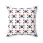 Personalized South Korea Flag Pillow | South Korean Faux Suede Square Pillow - 20 x 20 - Proud & Loyal
