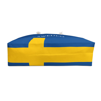 Personalized Sweden Weekender Bag, Swedish Flag Travel Bag, Custom Name Heritage Tote, European Vacation Overnight Bag - Proud & Loyal