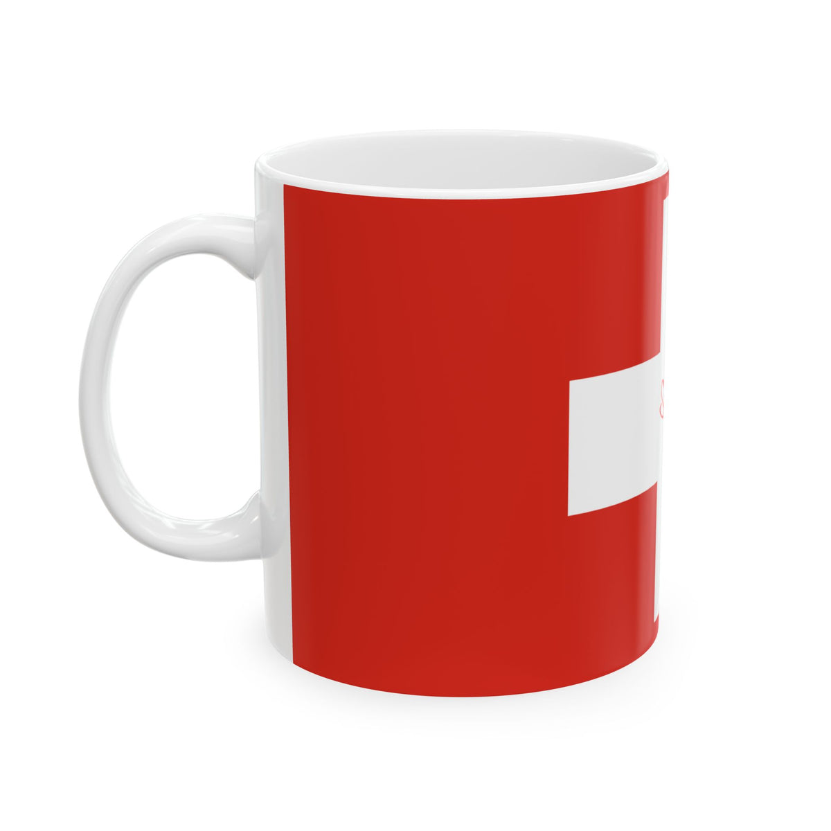 Personalized Swiss Flag Mug | Switzerland Red White Cross Ceramic Cup, New Citizen, Naturalization Gift, Heritage Gift - Proud & Loyal