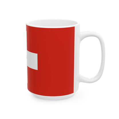 Personalized Swiss Flag Mug | Switzerland Red White Cross Ceramic Cup, New Citizen, Naturalization Gift, Heritage Gift - Proud & Loyal