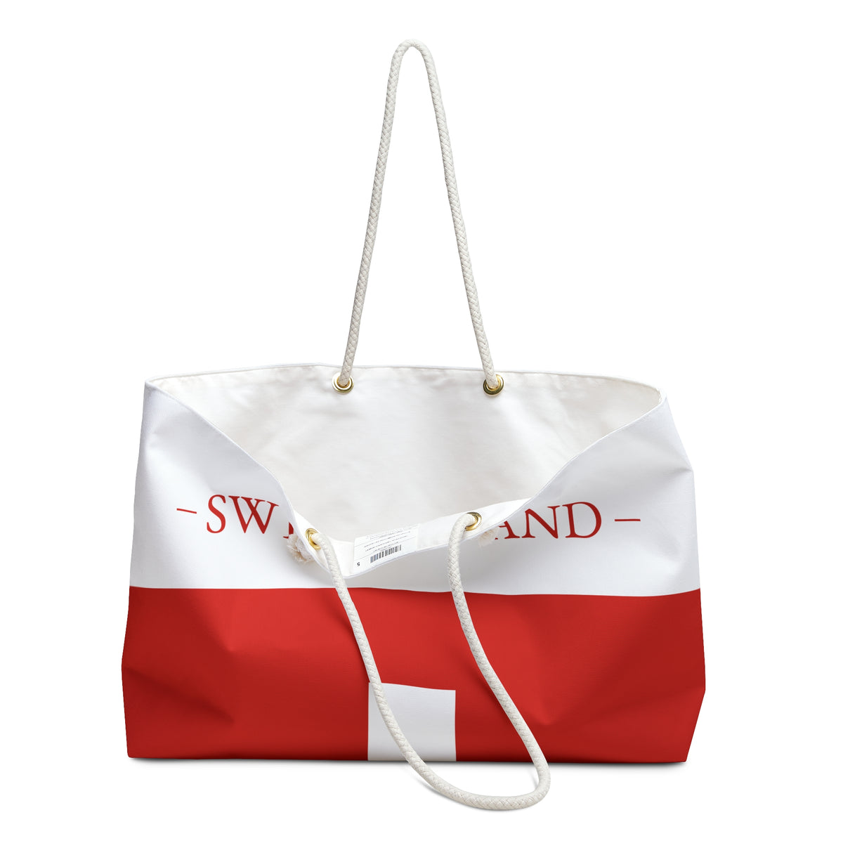 Personalized Switzerland Weekender Bag, Swiss Flag Travel Bag, Custom Name Heritage Tote, European Vacation Overnight Bag - Proud & Loyal