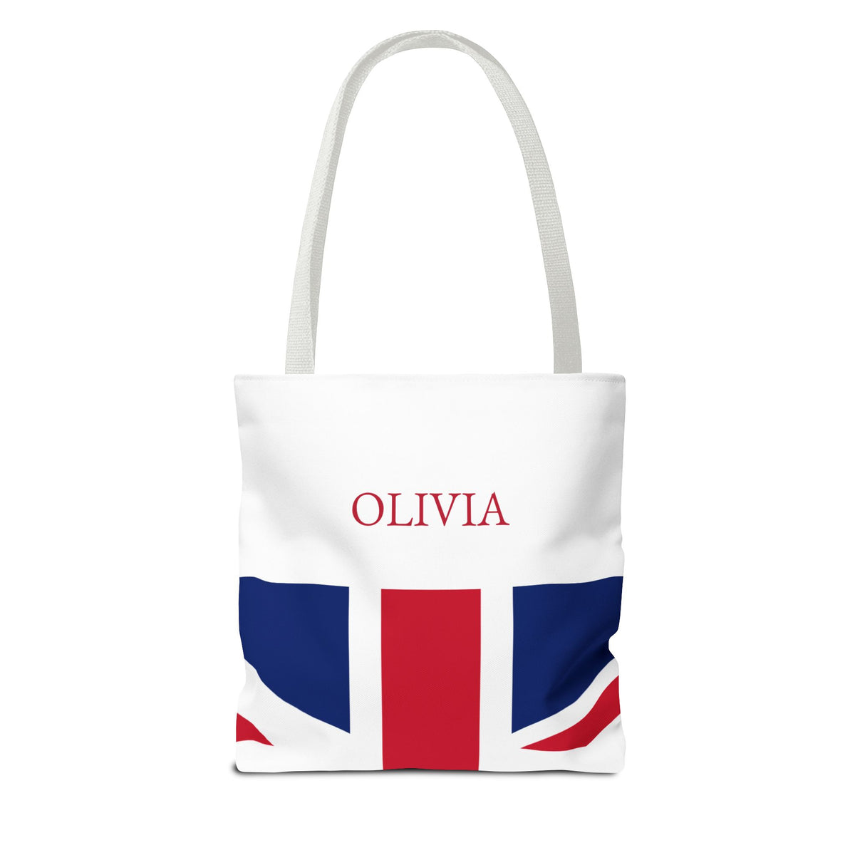 Personalized UK Flag Tote Bag, Custom Name British Heritage Bag, Union Jack Travel Beach Tote, Britain Pride Gift - Proud & Loyal