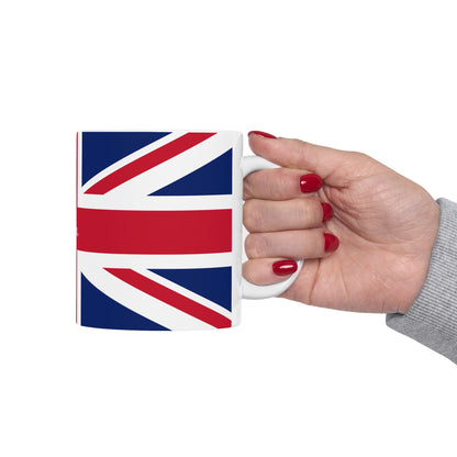 Personalized Union Jack United Kingdom Flag Mug | British Flag Ceramic Coffee Cup, New Citizen, Britain Naturalization Gift, Heritage Gift - Proud & Loyal